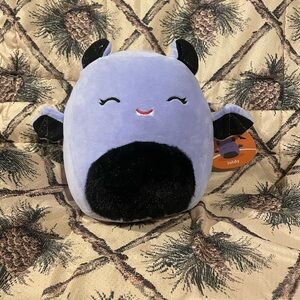8” Joldy the Bat Squishmallow (Fuzzy Belly, Closed Eyes)